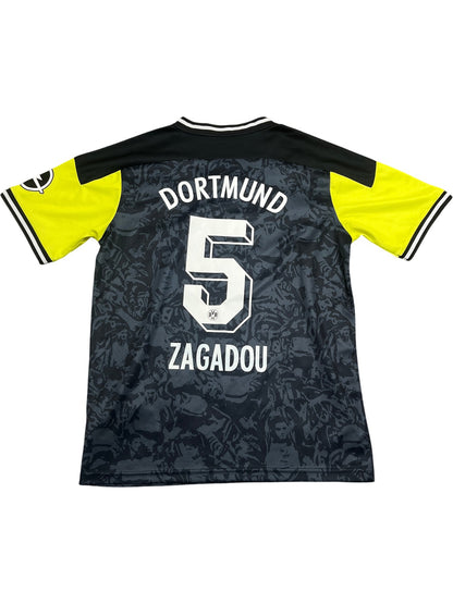 Vintage Yellow Puma Borussia Dortmund Jersey Zagadou (M)