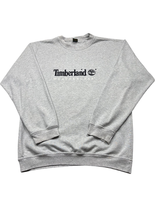 Vintage Grey Timberland Sweatshirt (XL)