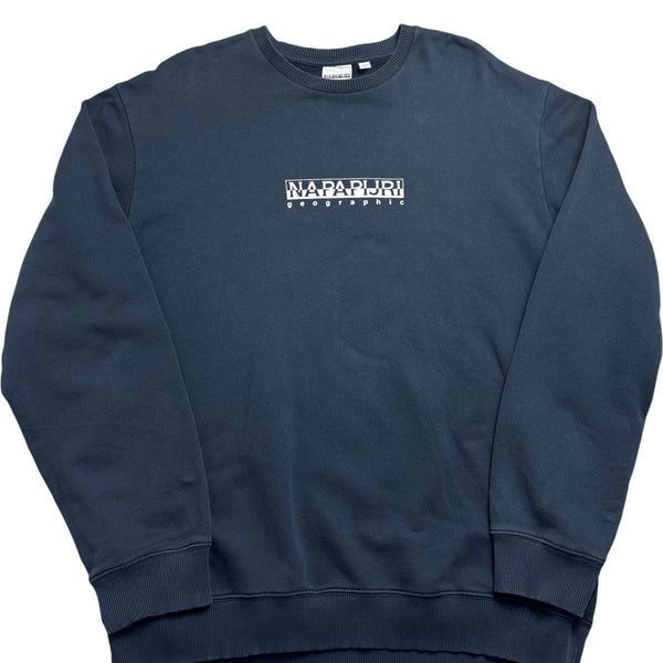 Vintage Blue Napapijri Sweatshirt 90s (XXL)