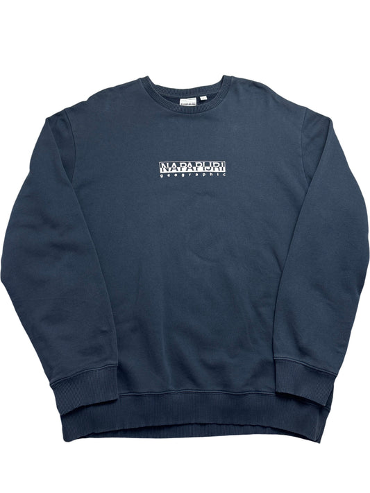 Vintage Blue Napapijri Sweatshirt 90s (XXL)