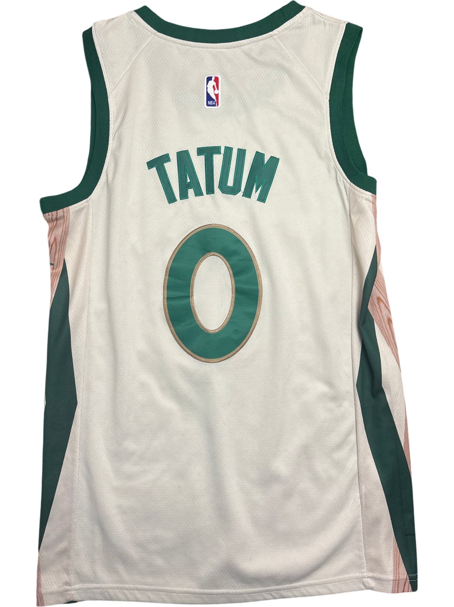 Vintage White Nike Basketball Jersey Tatum 0 Boston Celtics (XL)