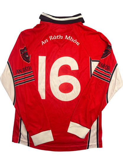 Vintage Red O'Neills GAA Jersey Reens Rathmore 00s Kids 13-14 (XXS)