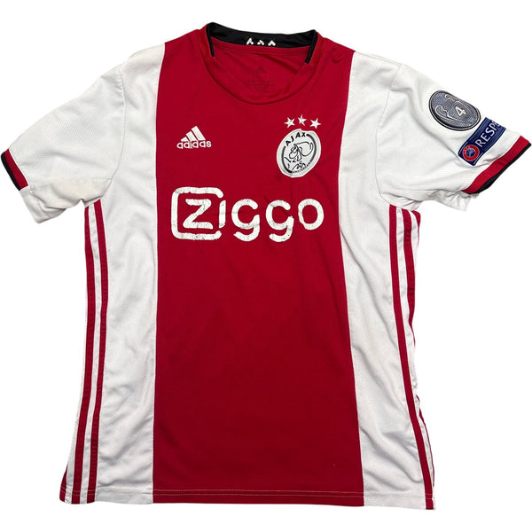 Vintage Red Adidas Ajax Jersey Ziggo Ziyech Champions League (L)