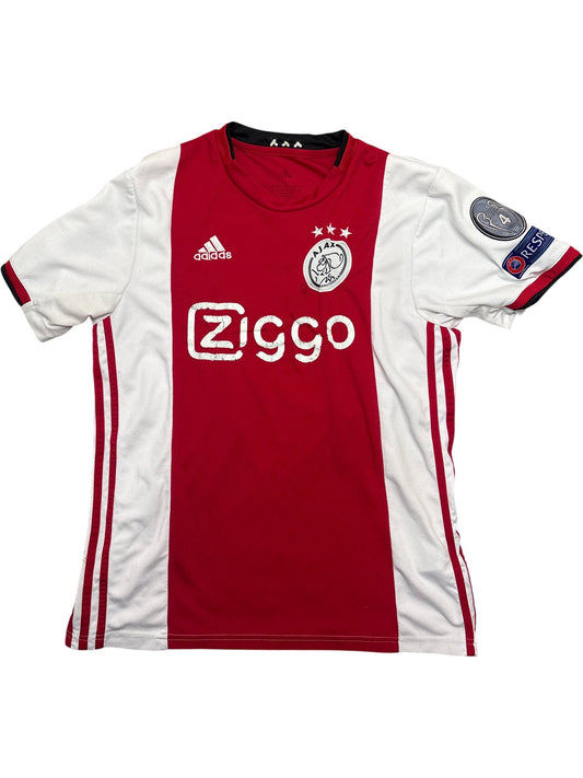 Vintage Red Adidas Ajax Jersey Ziggo Ziyech Champions League (L)