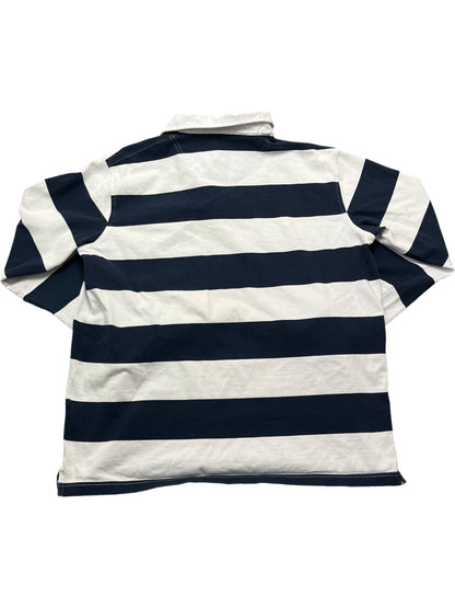 Vintage England Striped Polo Long Sleeve 90s (XL)