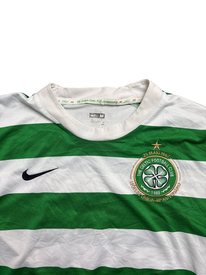 Vintage Green White Nike Celtic Football Club Jersey 2007 (M)