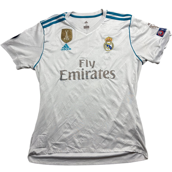 Vintage White Adidas Real Madrid Jersey Isco 2017 (L)