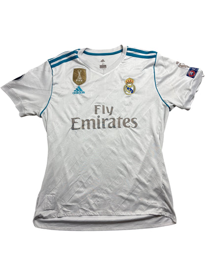 Vintage White Adidas Real Madrid Jersey Isco 2017 (L)