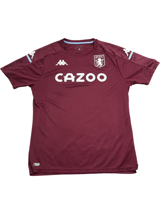 Vintage Burgundy Kappa Football Jersey AVFC (XL)