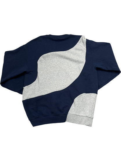 Vintage Navy Grey Adidas Crewneck Sweatshirt (S)