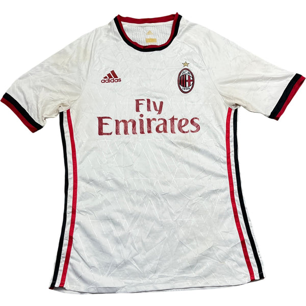 Vintage White Adidas AC Milan Football Jersey (L)