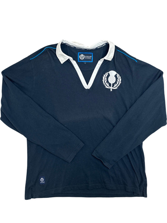 Vintage Navy Scotland Classics Rugby Shirt UK 22 (XXL)