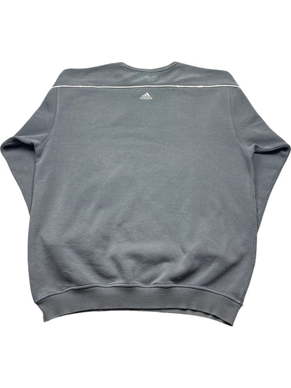 Vintage Grey Adidas Crewneck Sweatshirt 90s  (M)