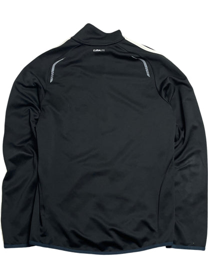 Vintage Black Adidas Track Jacket Climalite 2000s (S)