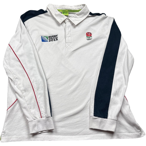 Vintage White Rugby World Cup 2015 Polo Shirt (XL)