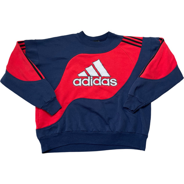 Vintage Blue Adidas Crewneck Sweatshirt 90s (XL)