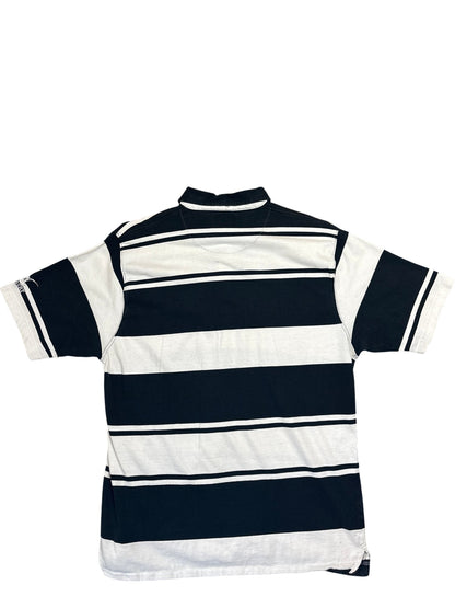 Vintage Black White Rugby Shirt Dubai Sevens Emirates (L)