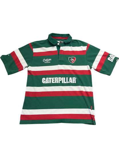 Vintage Green White Red Cotton Traders Rugby Shirt (M)