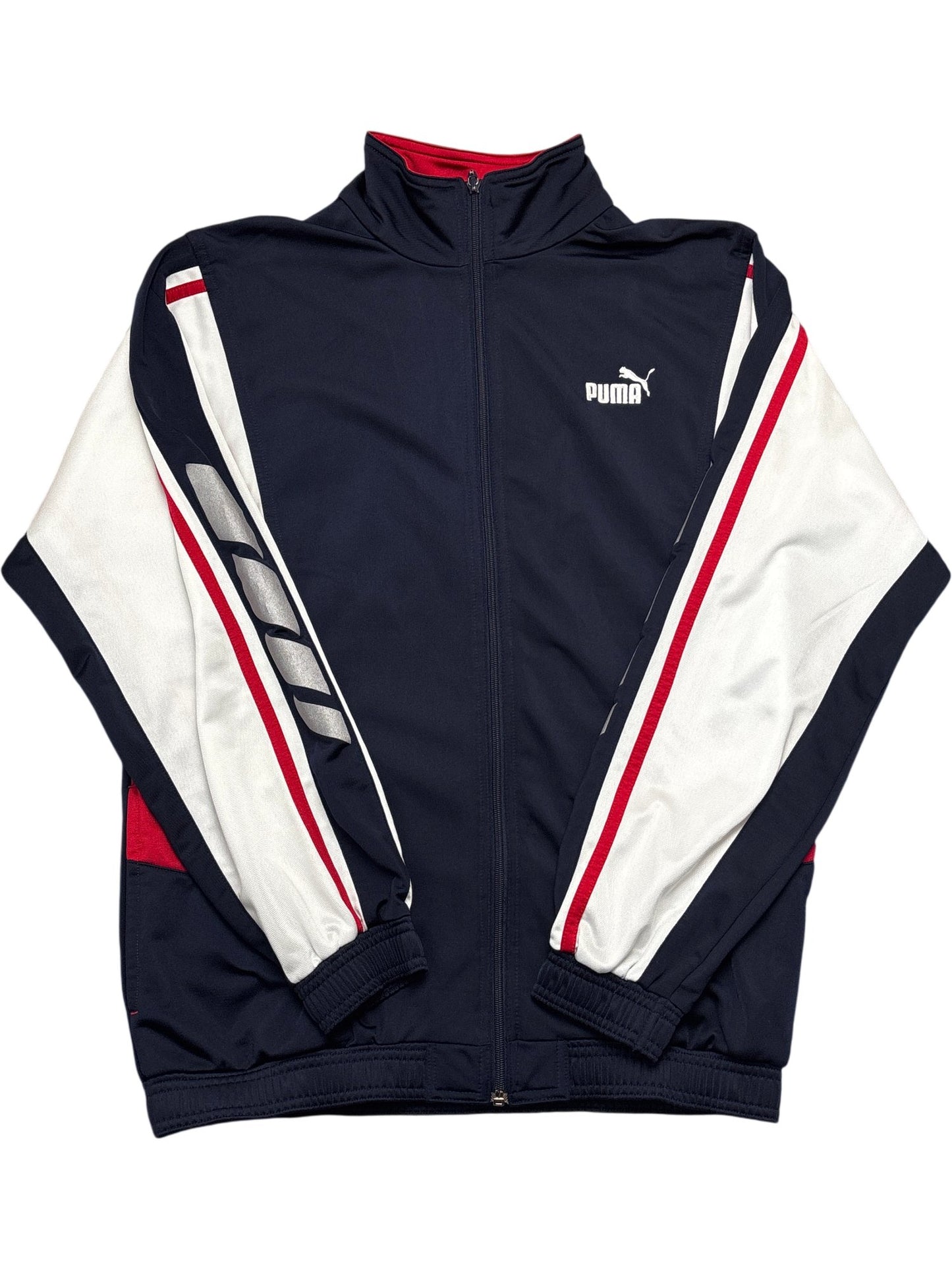 Vintage Navy Puma Track Jacket  (L)