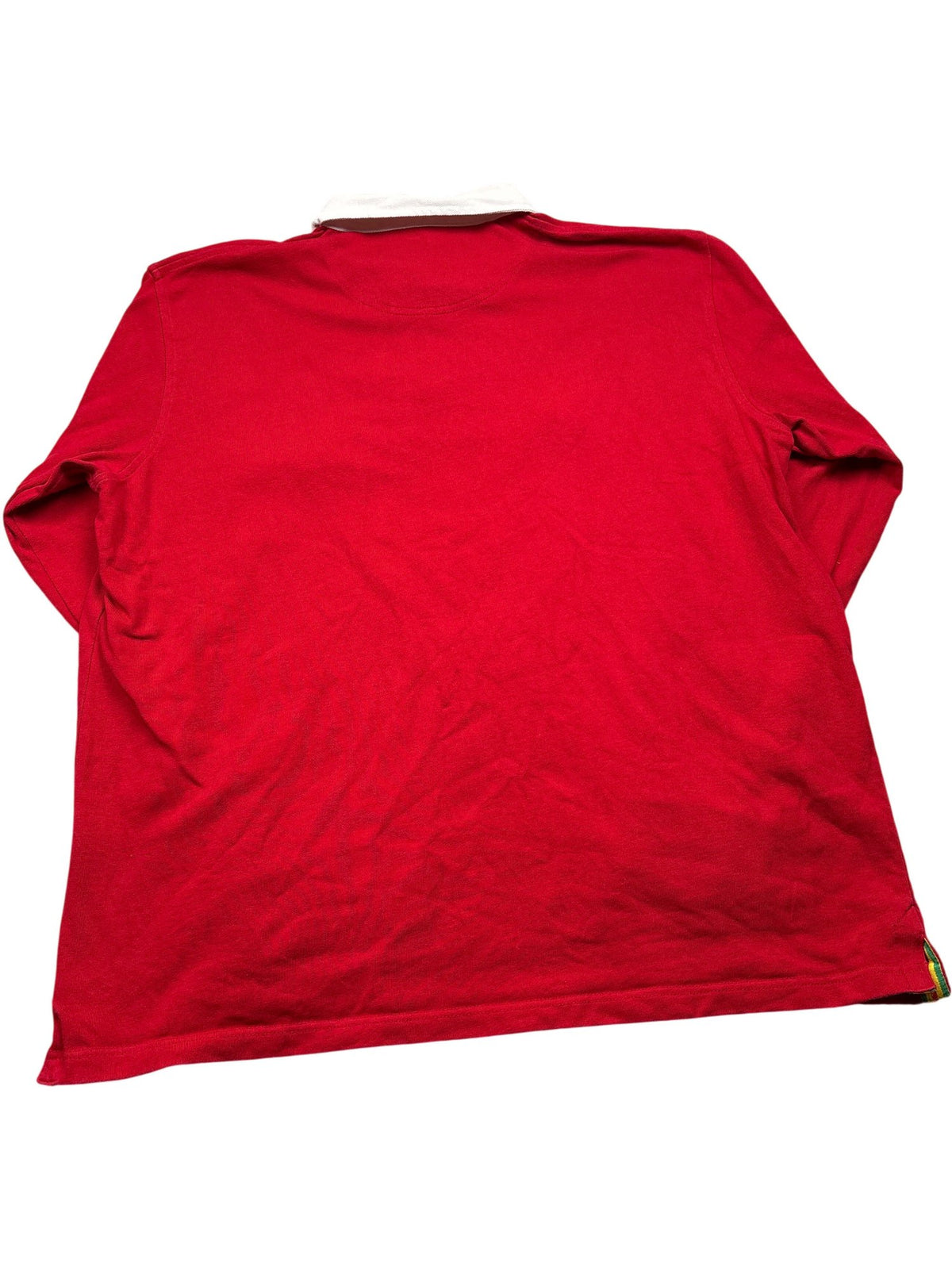 Vintage Red Rugby Shirt Welsh Embroidery (XL)