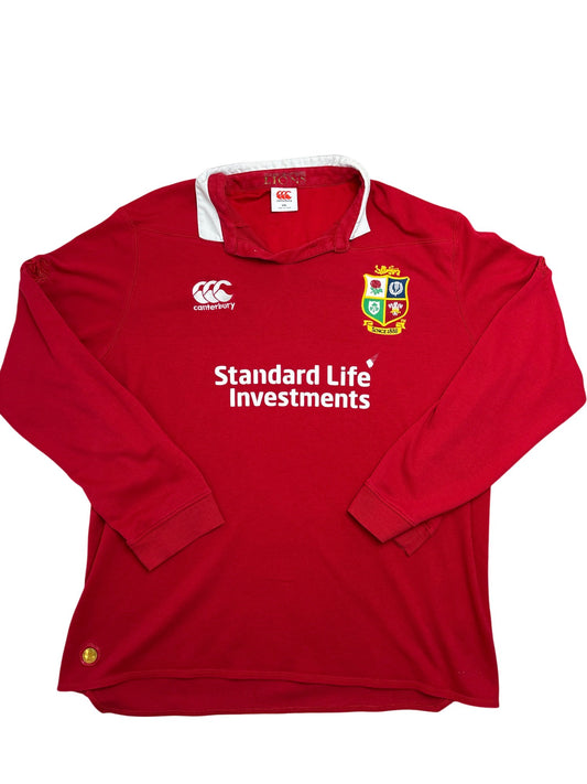 Vintage Red Canterbury Rugby Shirt British and Irish Lions (XXL)
