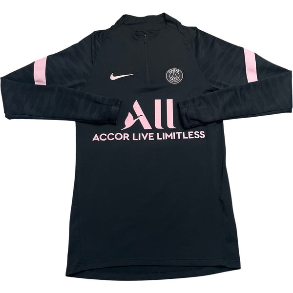 Vintage Black Nike Training Top PSG 2000s (XS)