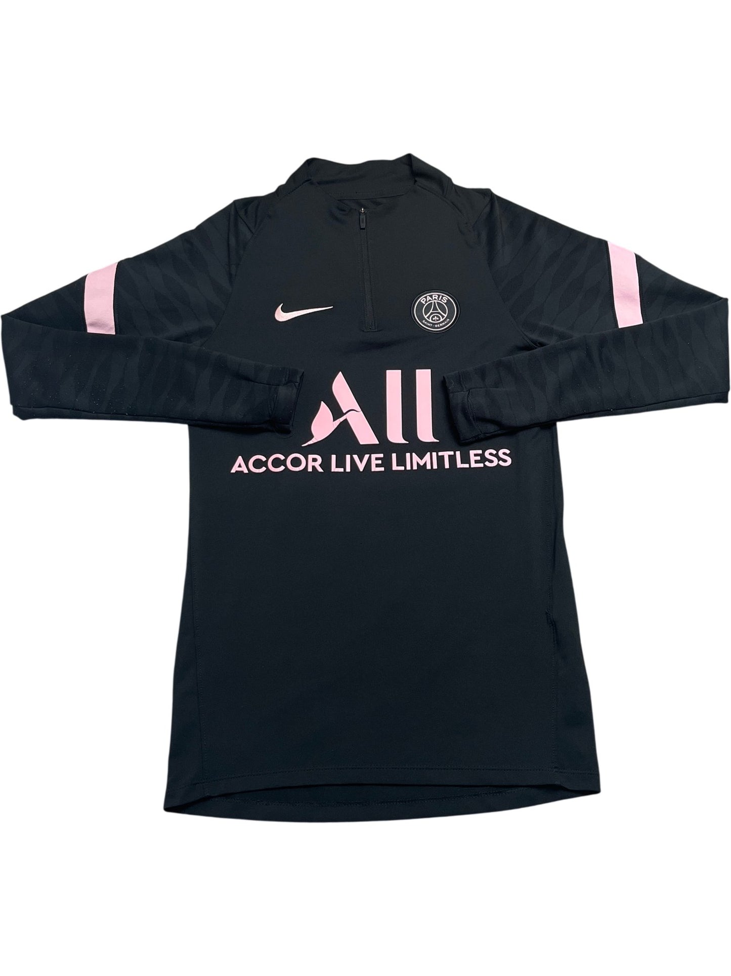 Vintage Black Nike Training Top PSG 2000s (XS)