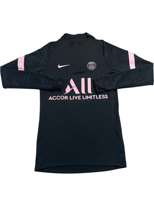 Vintage Black Nike Training Top PSG 2000s (XS)