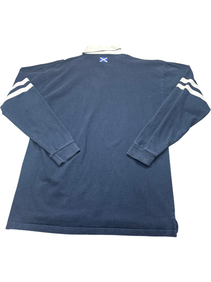 Vintage Navy Rugby Nations Long Sleeve Top 90s (XXL)