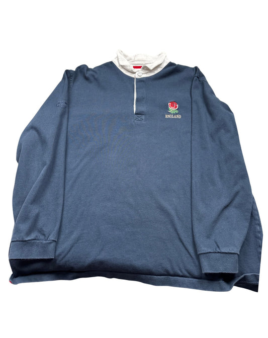 Vintage Blue England Rugby Shirt (L)