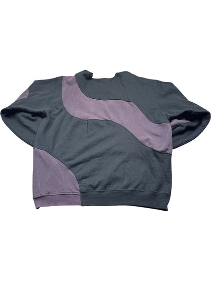 Vintage Black Fila Rework Sweatshirt 90s (XL)