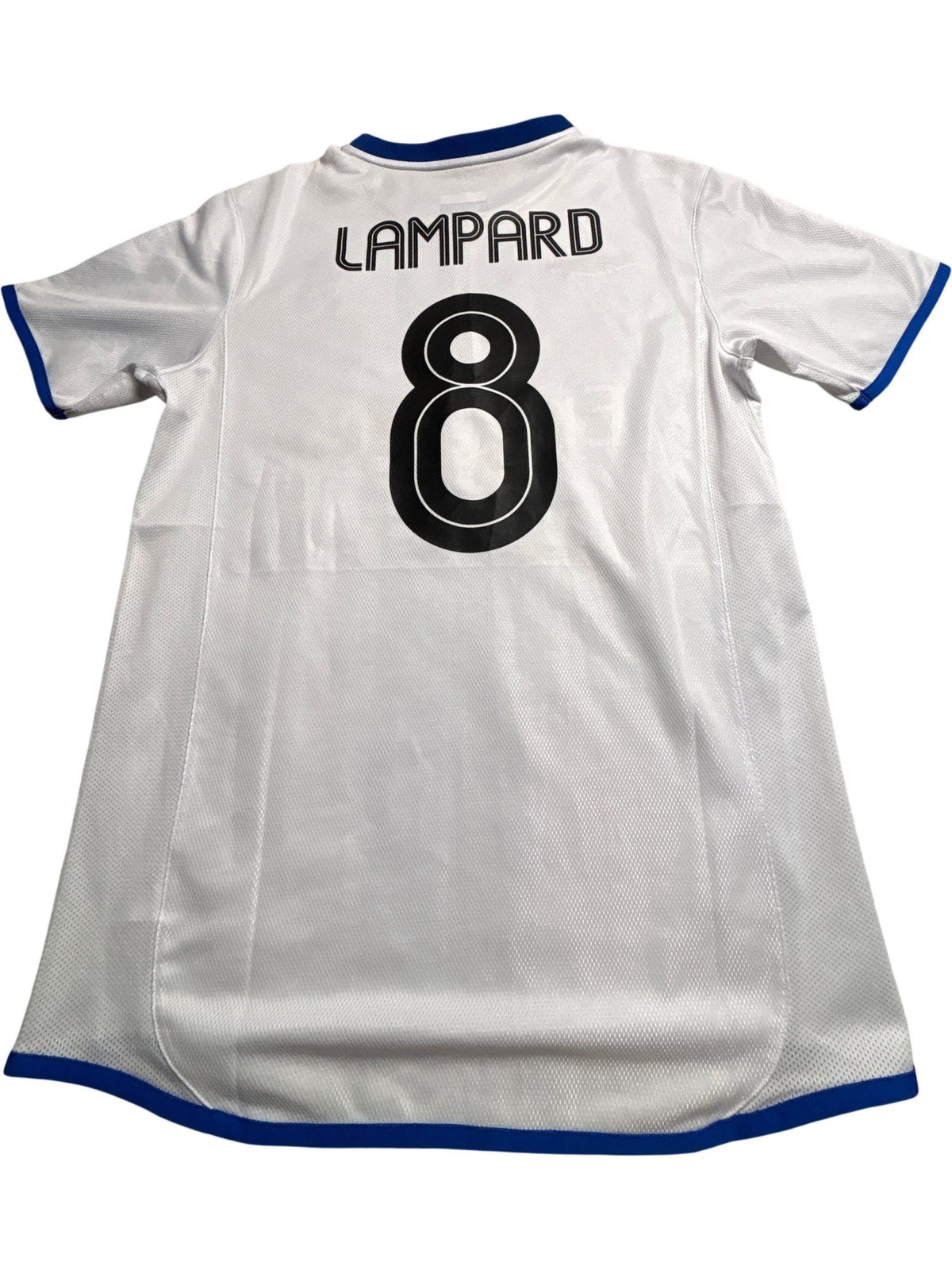 Vintage White Umbro Chelsea FC Jersey Lampard 2000s (M)