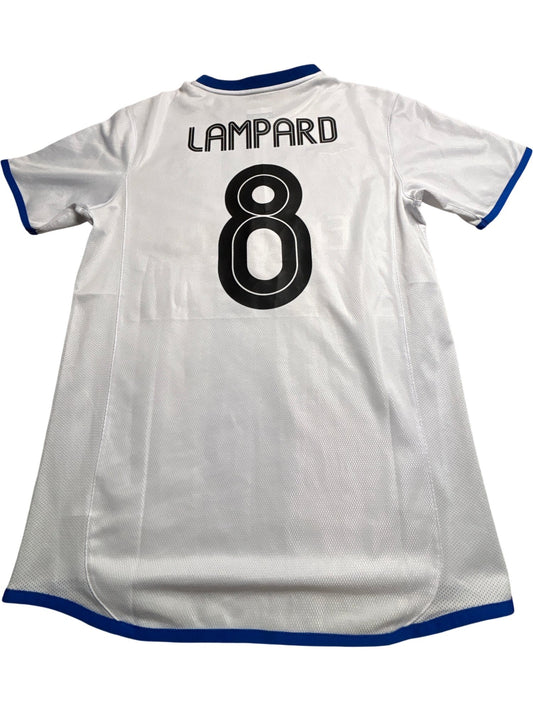 Vintage White Umbro Chelsea FC Jersey Lampard 2000s (M)