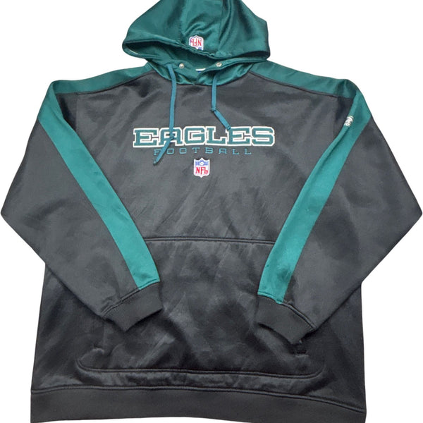 Vintage Black Whack Vintage Hoodie Eagles Football (XL)