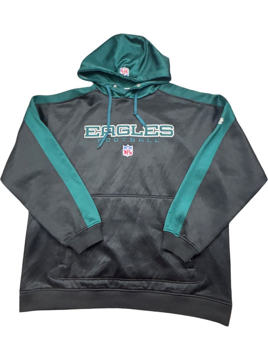 Vintage Black Whack Vintage Hoodie Eagles Football (XL)
