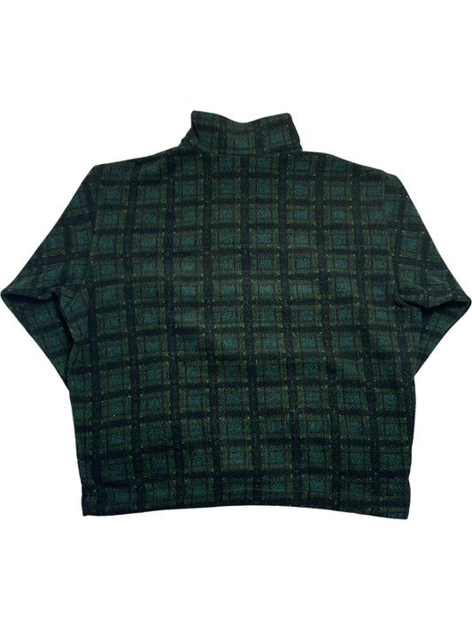 Vintage Green Whack Vintage Sweatshirt Plaid Horsy’s 90s (XL)