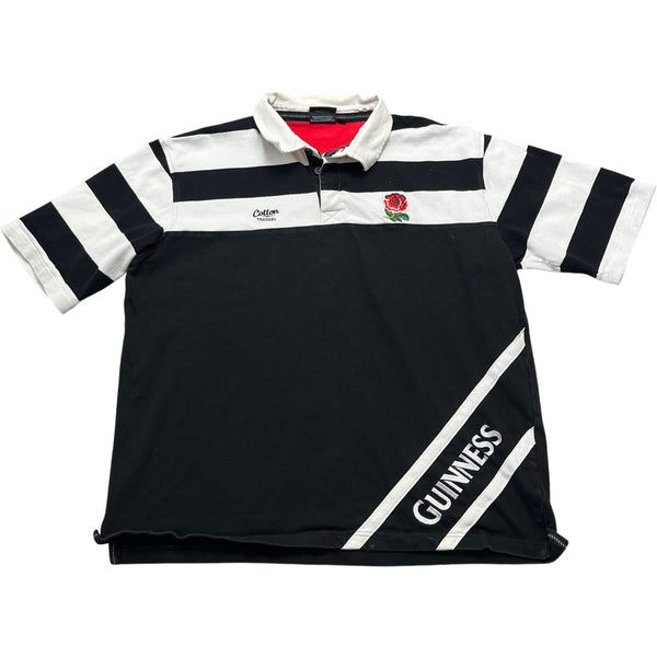 Vintage Black Guinness Rugby Shirt England (XXL)