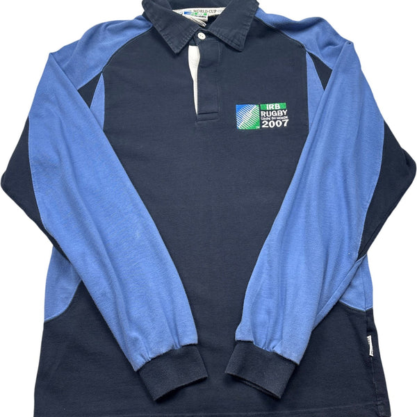 Vintage Blue Rugby World Cup 2007 Long Sleeve Shirt (M)