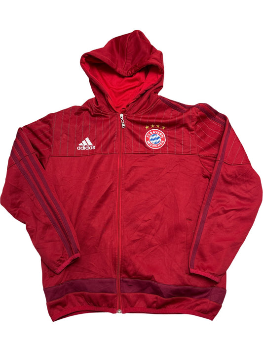 Vintage Red Adidas FC Bayern Munich Hoodie ()
