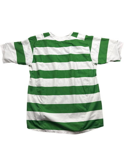 Vintage Green Celtic FC Nike Football Shirt 2006s (L)