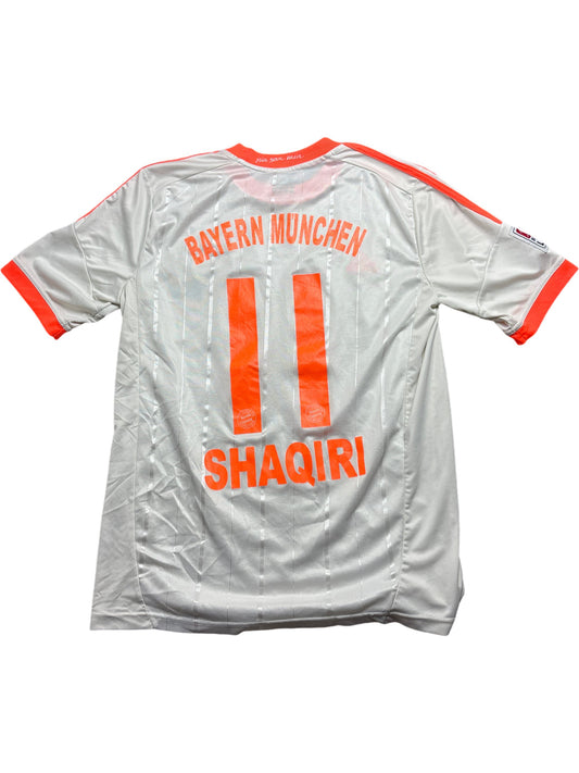 Vintage White Adidas Bayern Munich Jersey Shaqiri 2012/2013 (M)