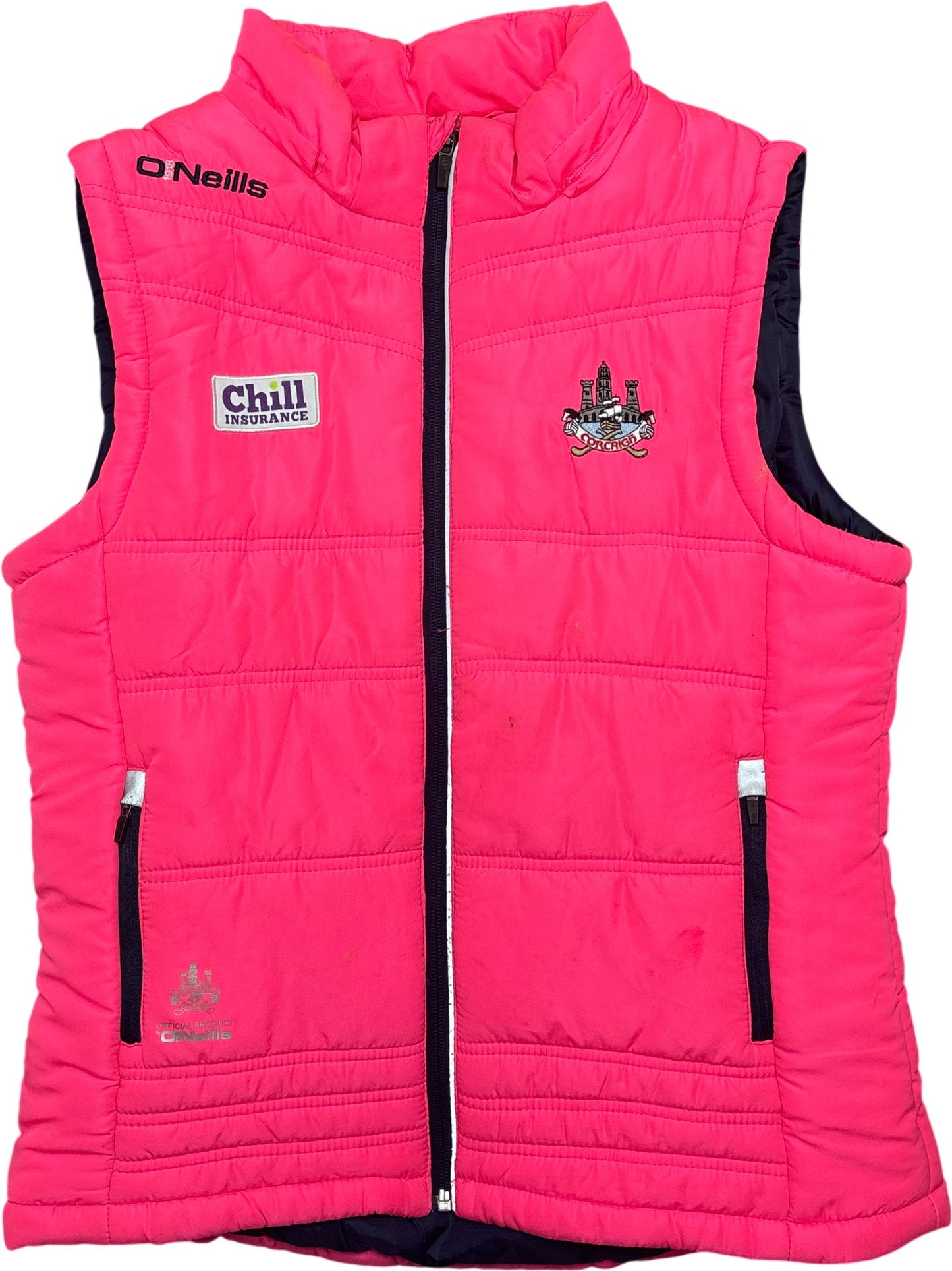 Vintage Pink O'Neills Vest Chill Insurance Kids 12 (XXS)