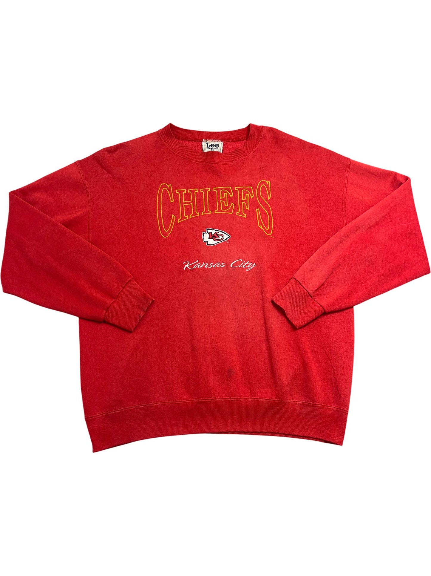 Vintage Red Lee Chiefs Sweatshirt (L)