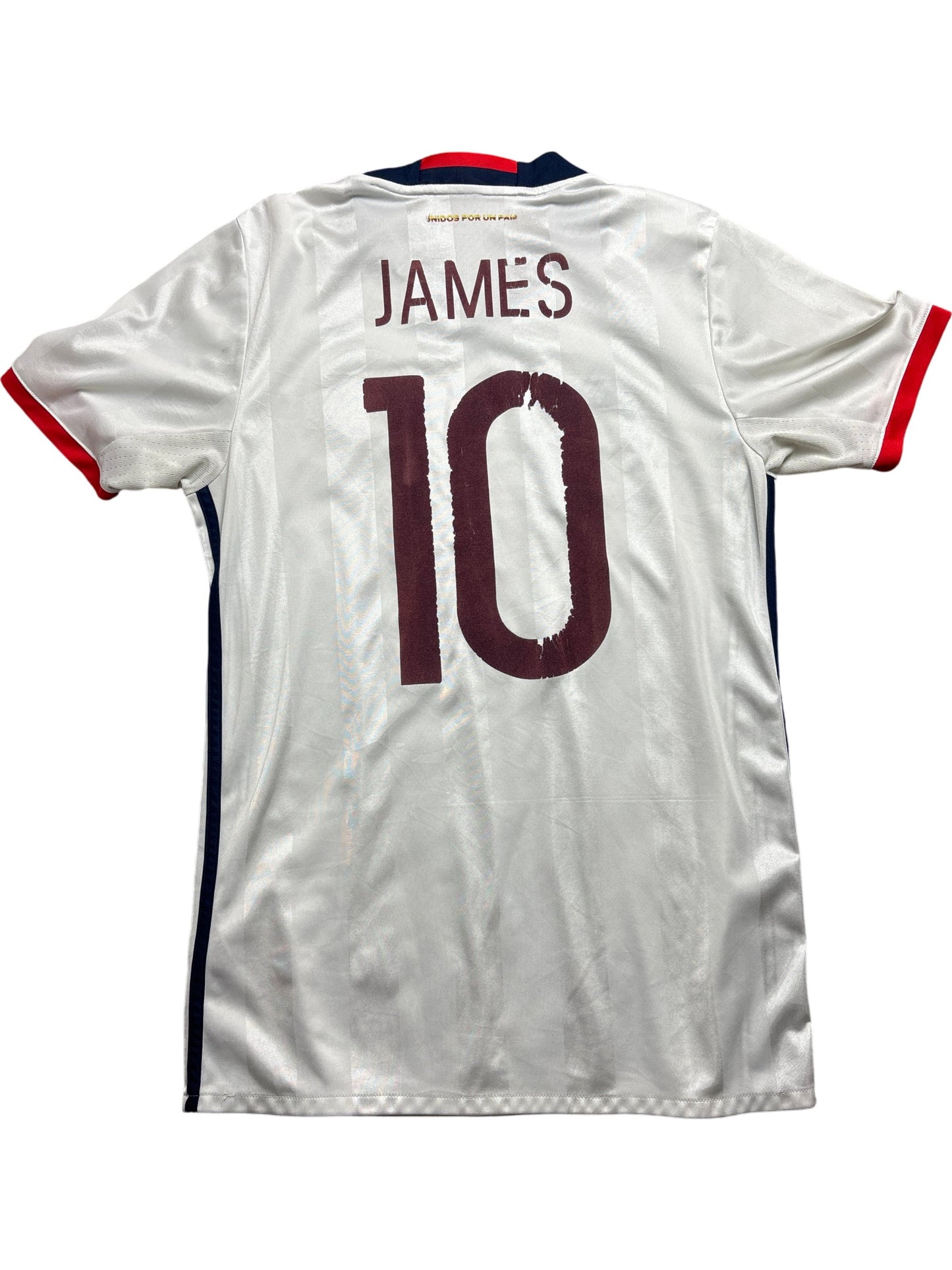 Vintage White Adidas Colombia Soccer Jersey 2016/2017 (M)