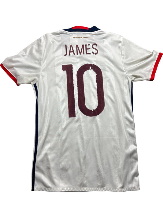 Vintage White Adidas Colombia Soccer Jersey 2016/2017 (M)