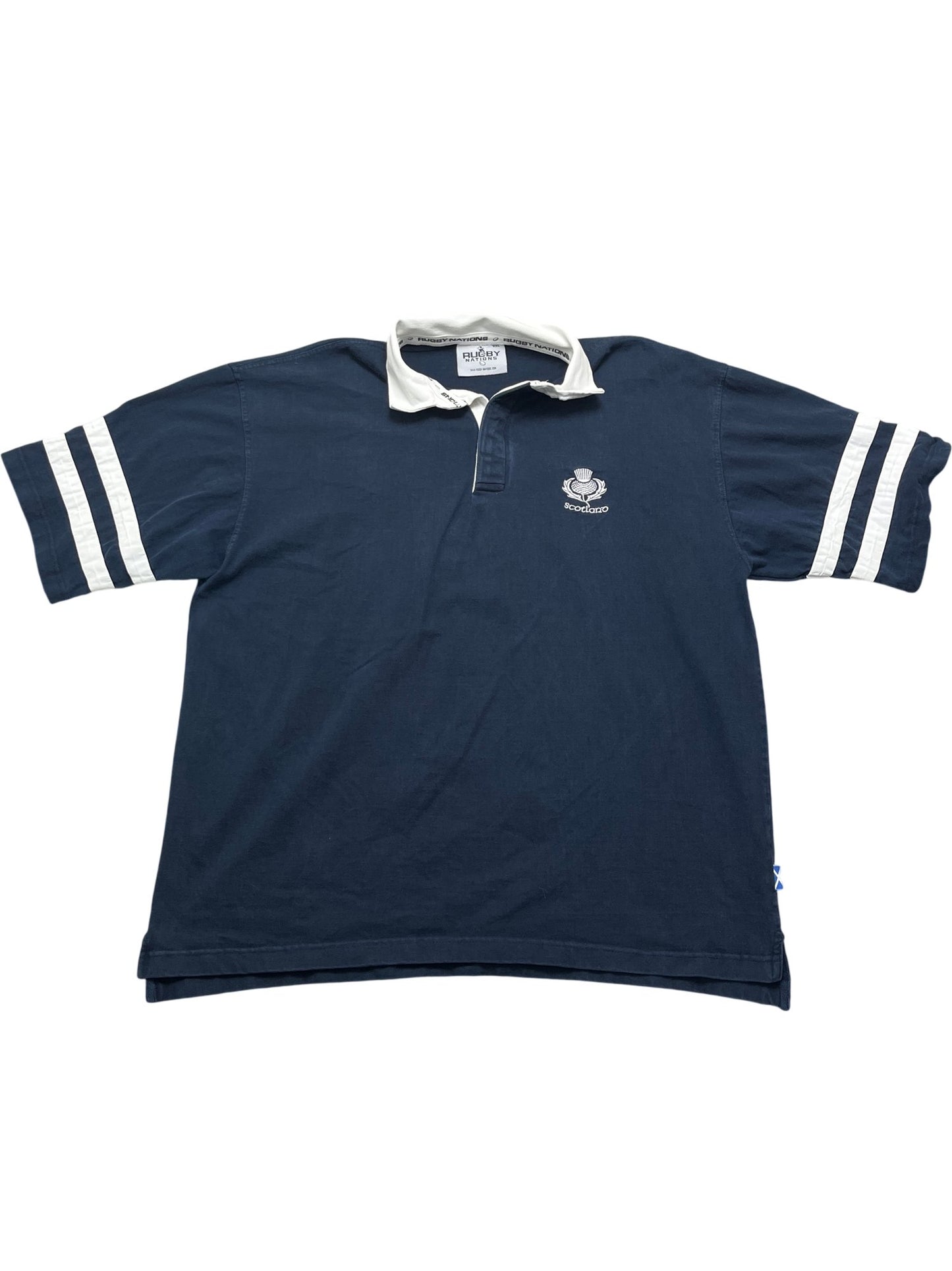 Vintage Navy Rugby Scotland Shirt (XXL)