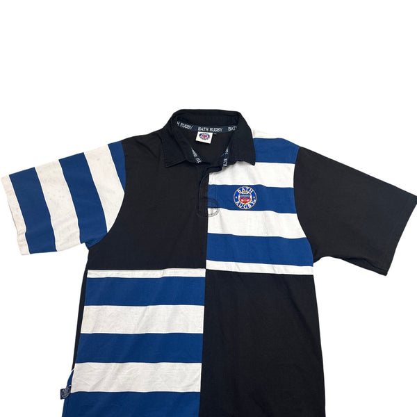 Vintage Blue Bath Rugby Polo Shirt (XXL)