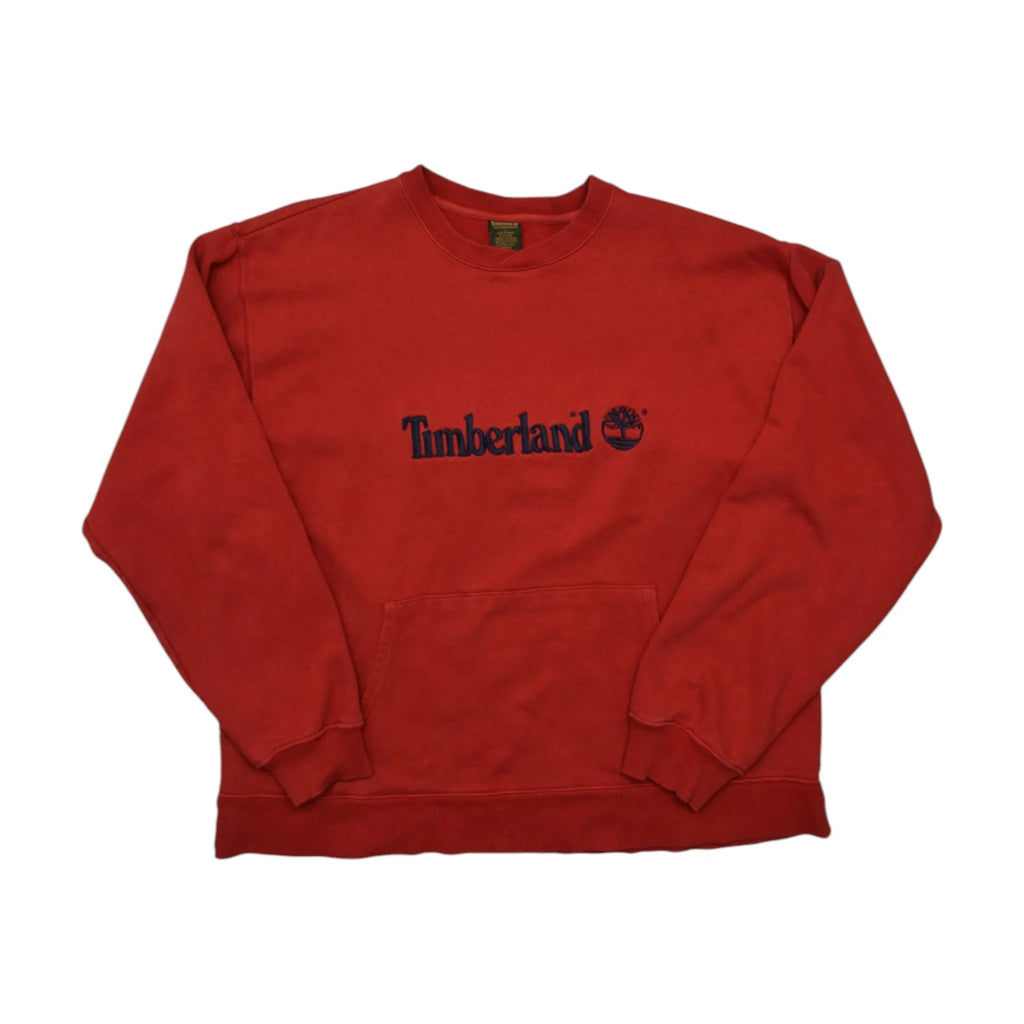 Vintage Red Timberland Sweatshirt (L)