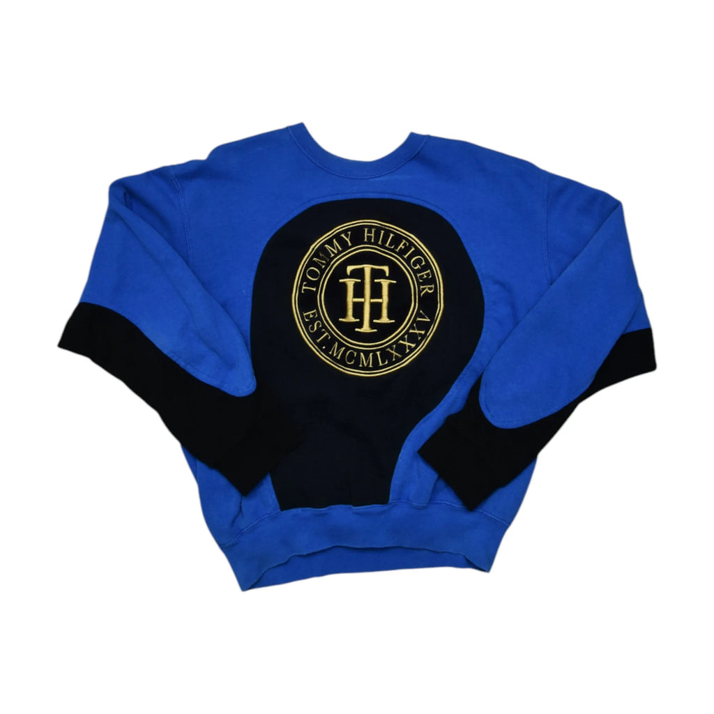 Vintage Blue Tommy Hilfiger Sweatshirt (XS)