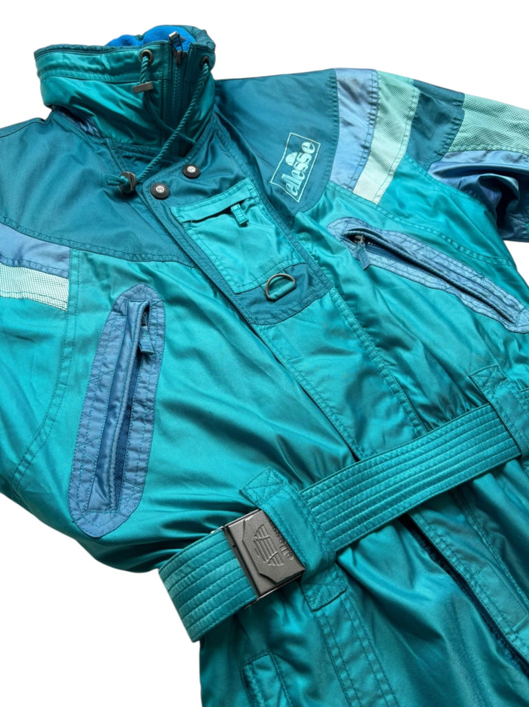 Vintage Blue Ellesse Ski Suit (L)